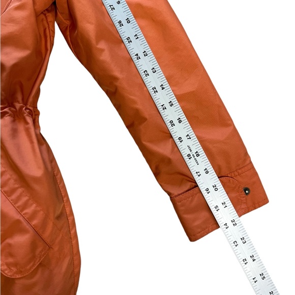 Eddie Bauer hooded Utility orange coat jacket Outerwear women’s size S - Picture 11 of 14